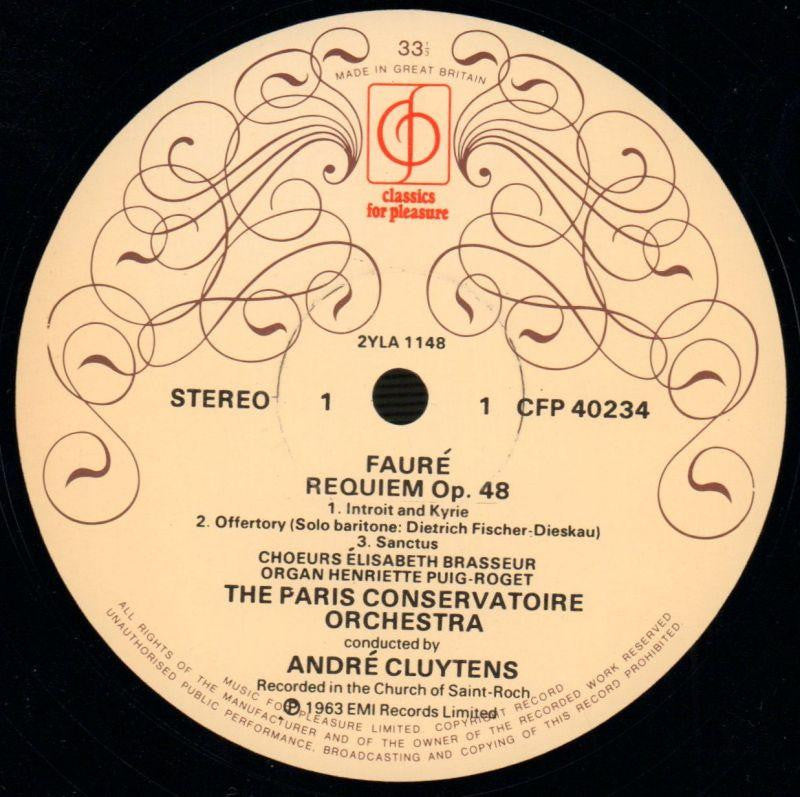 Requiem PCO/Cluytenss-CFP-Vinyl LP-VG/Ex
