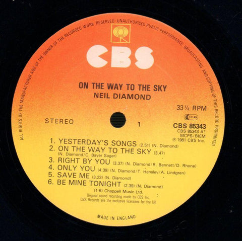 On The Way To The Sky-CBS-Vinyl LP-Ex/Ex
