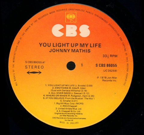 You Light Up My Life-CBS-Vinyl LP-VG+/NM
