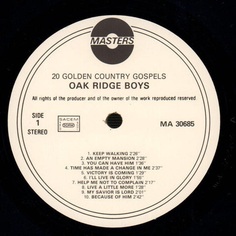 Keep Walking/20 Golden Country Gospels-Masters Stereo-Vinyl LP-Ex/NM