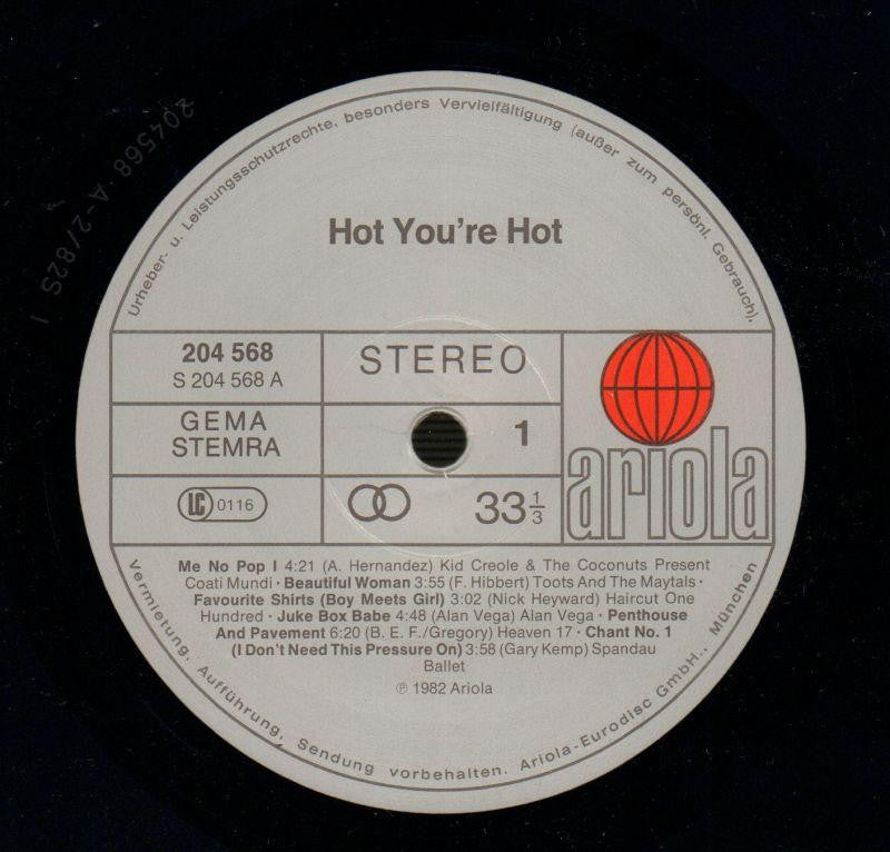 Hot, You're Hot-Ariola-Vinyl LP-VG/VG