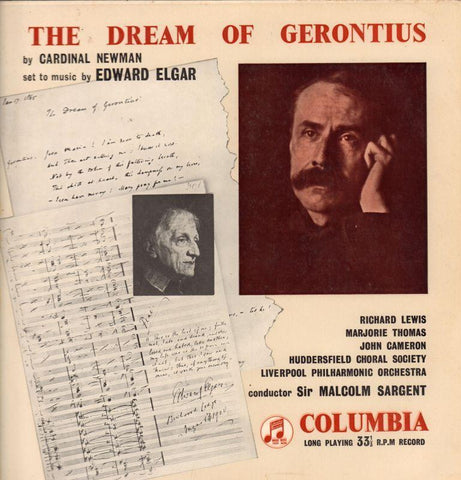 Elgar-The Dream Of Gerontius Cardinal Newman-Columbia-Vinyl LP
