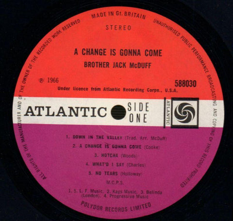 A Change Is Gonna Come-Atlantic-Vinyl LP-VG+/Ex