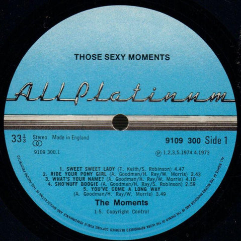 Those Sexy Moments-All Platinum-Vinyl LP-VG/VG