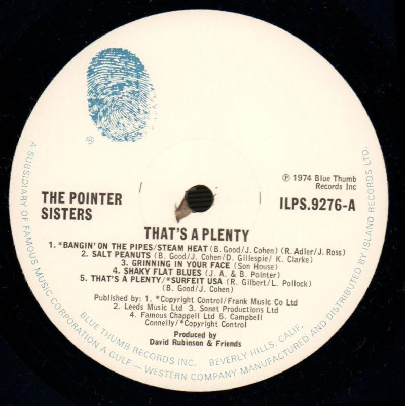 That's A Plenty-Blue Thumb-Vinyl LP-VG/VG+