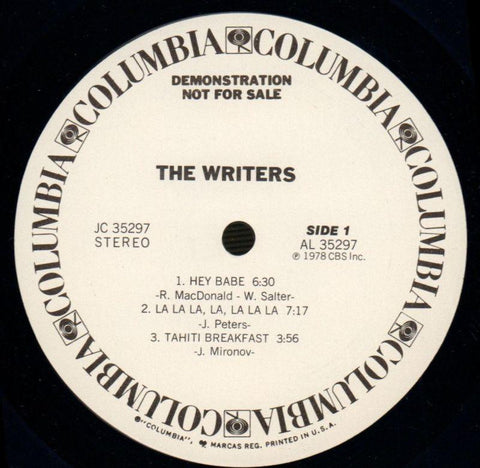 The Writers-Columbia-Vinyl LP-VG/Ex