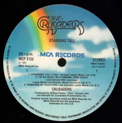 Standing Tall-MCA-Vinyl LP-VG/NM