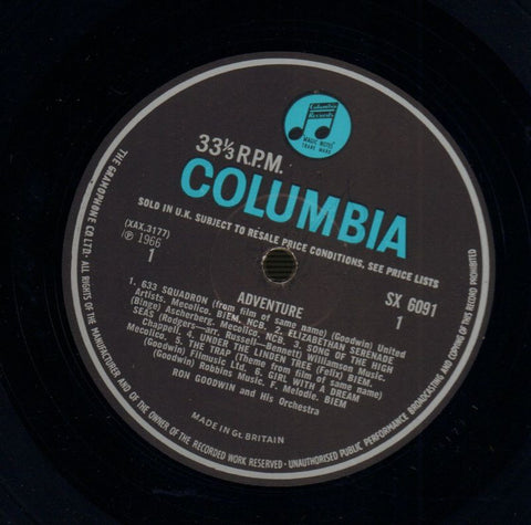 Adventure-Columbia-Vinyl LP-VG/VG