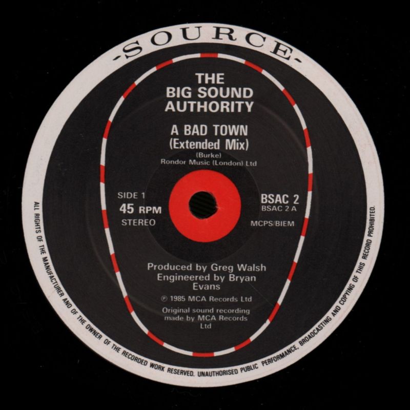 A Bad Town-MCA-12" Vinyl-VG/VG