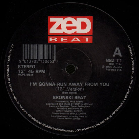 I'm Gonna Run Away From You-Zomba-12" Vinyl-VG/Ex