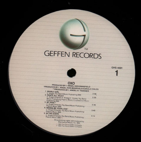 Oxo-Geffen-Vinyl LP-VG/Ex