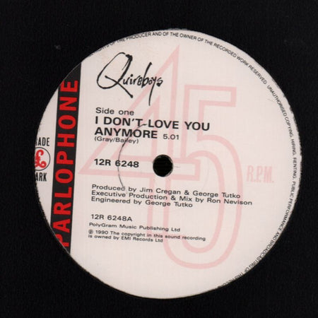 I Don't Love You Anymore-Parlophone-12" Vinyl-VG+/Ex - Shakedownrecords