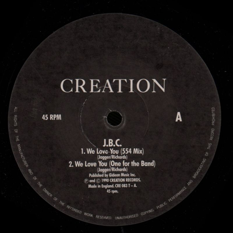 We Love You-Creation-12" Vinyl-VG/VG