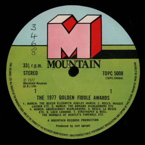 The 1977 Golden Fiddle Awards-Mountain-Vinyl LP-VG/Ex