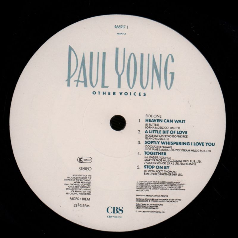 Other Voices-CBS-Vinyl LP-VG/Ex