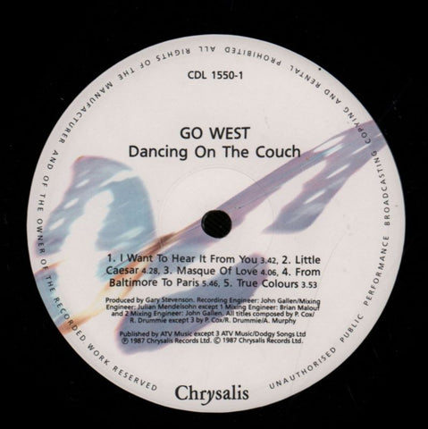 Dancing On The Couch-Chrysalis-Vinyl LP-VG/Ex