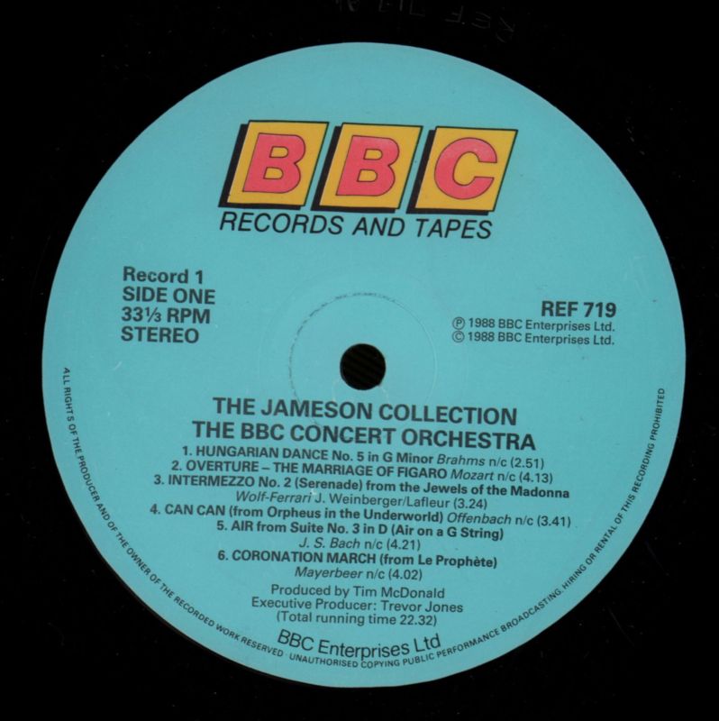 The Jameson Collection-BBC-2x12" Vinyl LP Gatefold-VG/Ex+