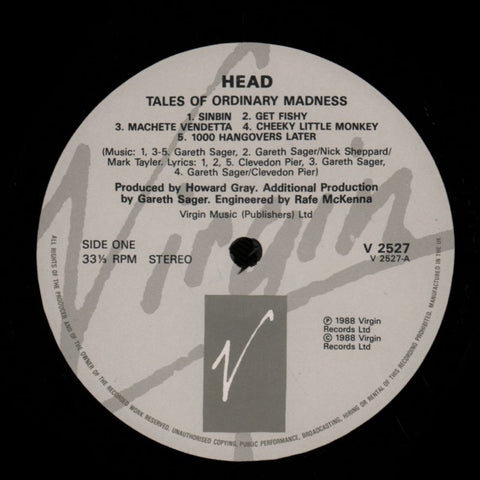 Tales Of Ordinary Madness-Virgin-Vinyl LP-VG/Ex+