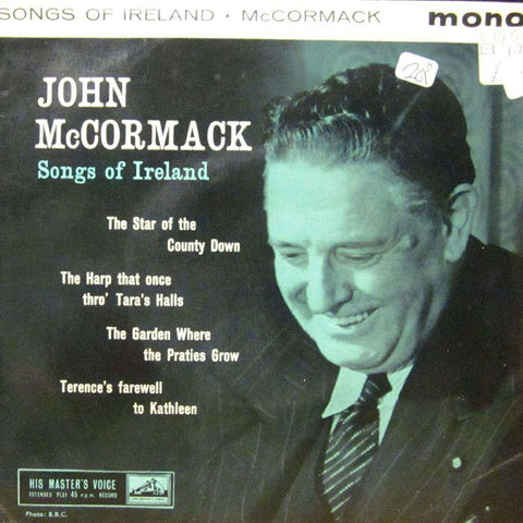 John McCormack-Songs Of Ireland-HMV-7" Vinyl P/S