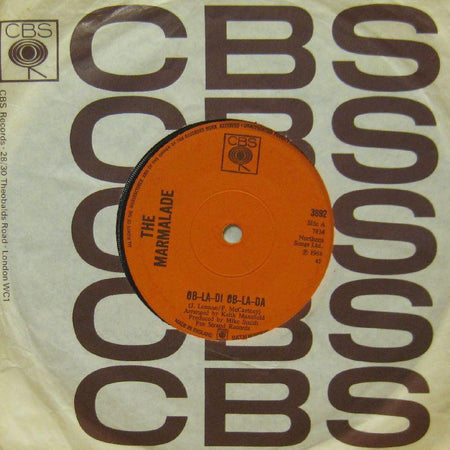 The Marmalade-Ob-La-Di Ob-La-Da-CBS-7" Vinyl
