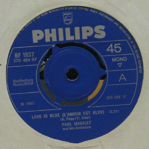 Paul Mauriat-Love Is Blue-Philips-7" Vinyl