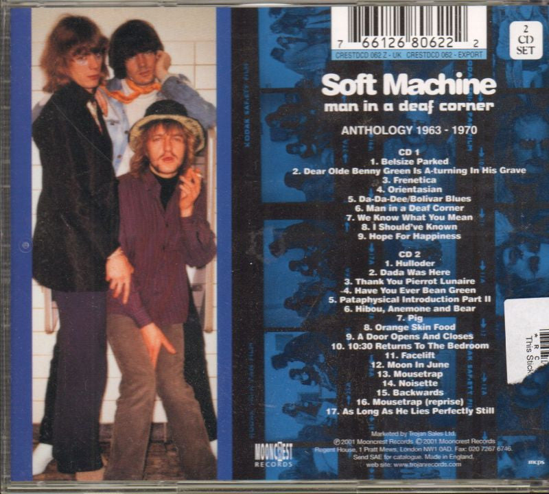 Man In A Deaf Corner-Mooncrest-2CD Album-New