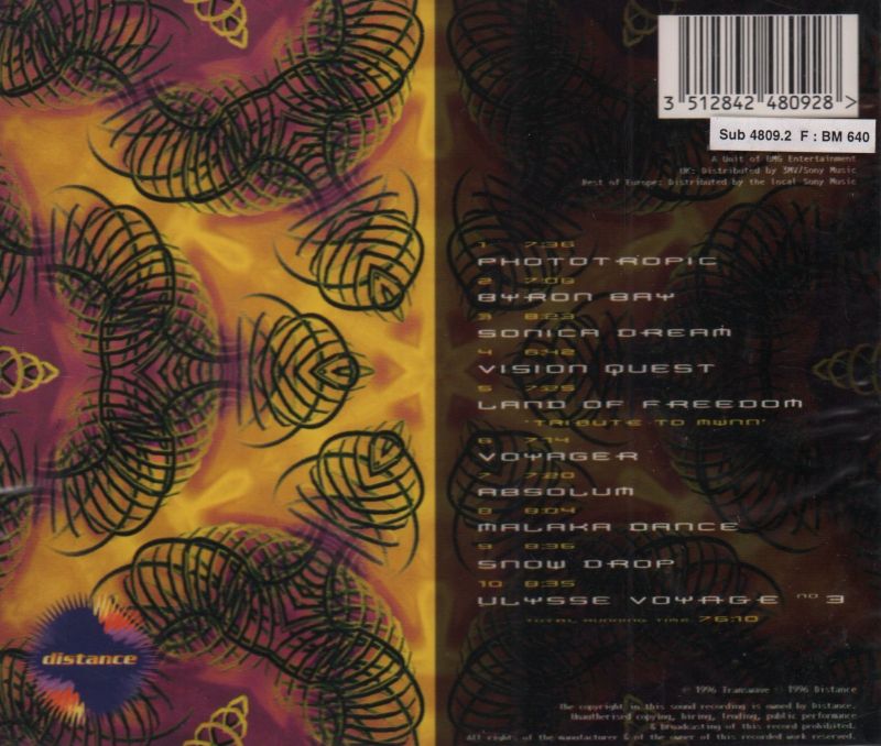 Phototropic-Distance-CD Album-New & Sealed
