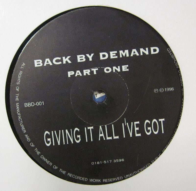 Back By Demand-Part One-Not On Label (Back By Demand Ser-12" Vinyl
