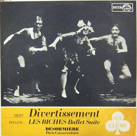 Ibert/Pouleng-Divertissement/Les Biches-Ballet Suite-Ace Of Clubs-Vinyl LP