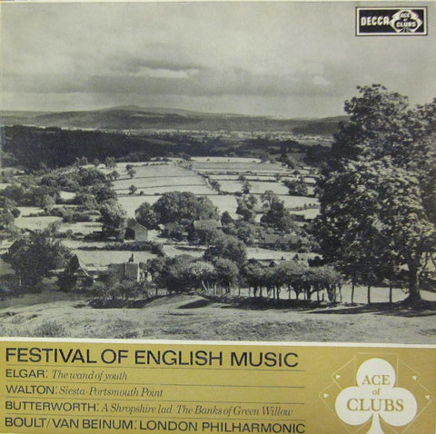 Boult/Van Beinum: London Philharmonic-Festival Of English Music-Ace Of Clubs-Vinyl LP