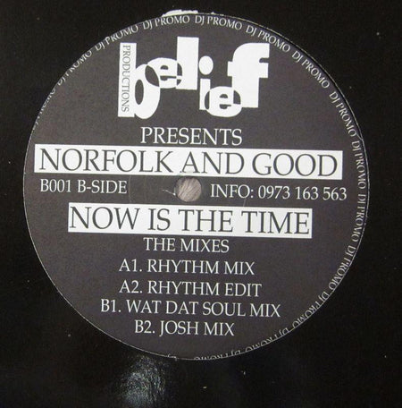 Norfolk And Good-Now Is The Time-Belief Productions-12" Vinyl