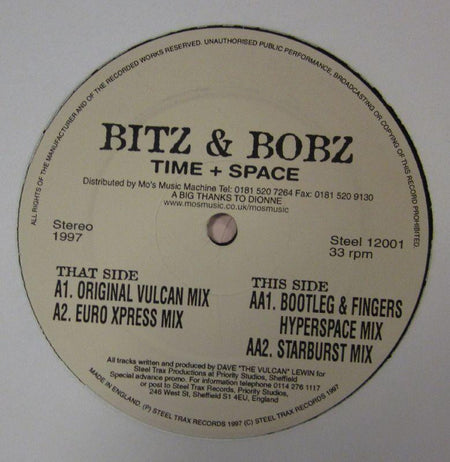 Bitz & Bobz-Time + Space-Steel Trax-12" Vinyl