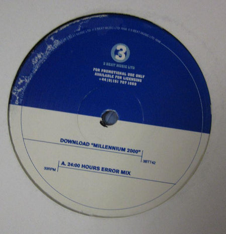 Download-Millennium 2000-3 Beat Music-12" Vinyl