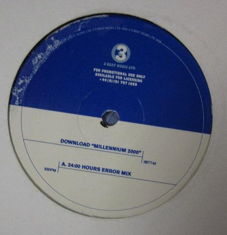 Download-Millennium 2000-3 Beat Music-12" Vinyl