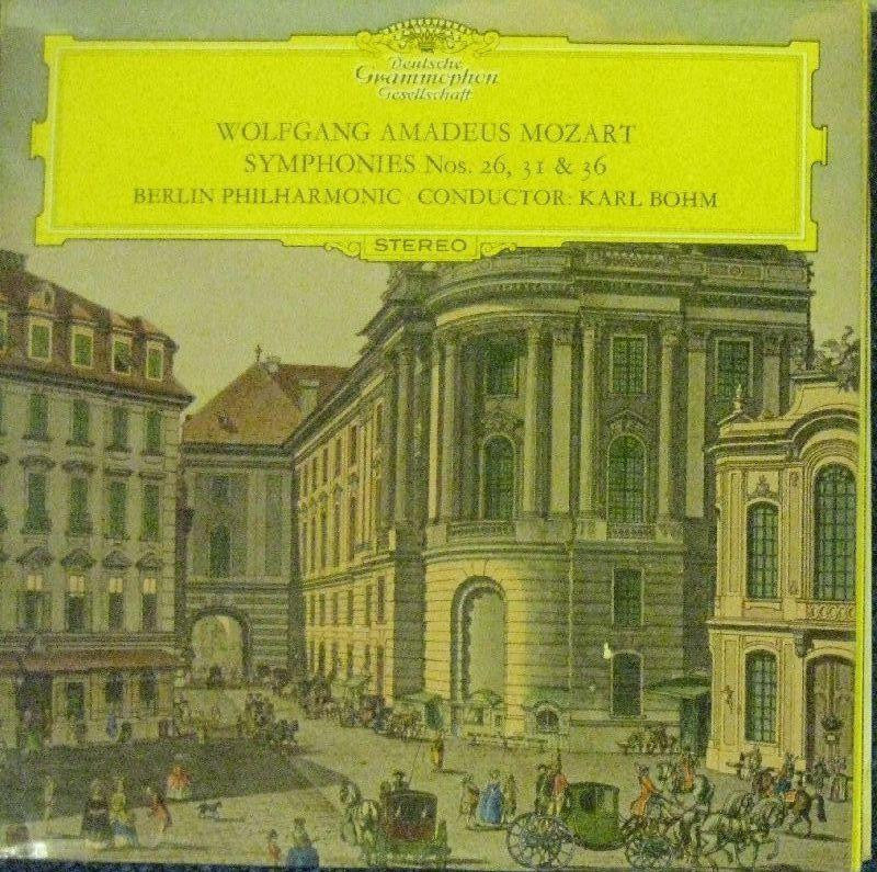 Mozart-Symphonies Nos. 26, 31 & 36-Deutsche Grammophon-Vinyl LP