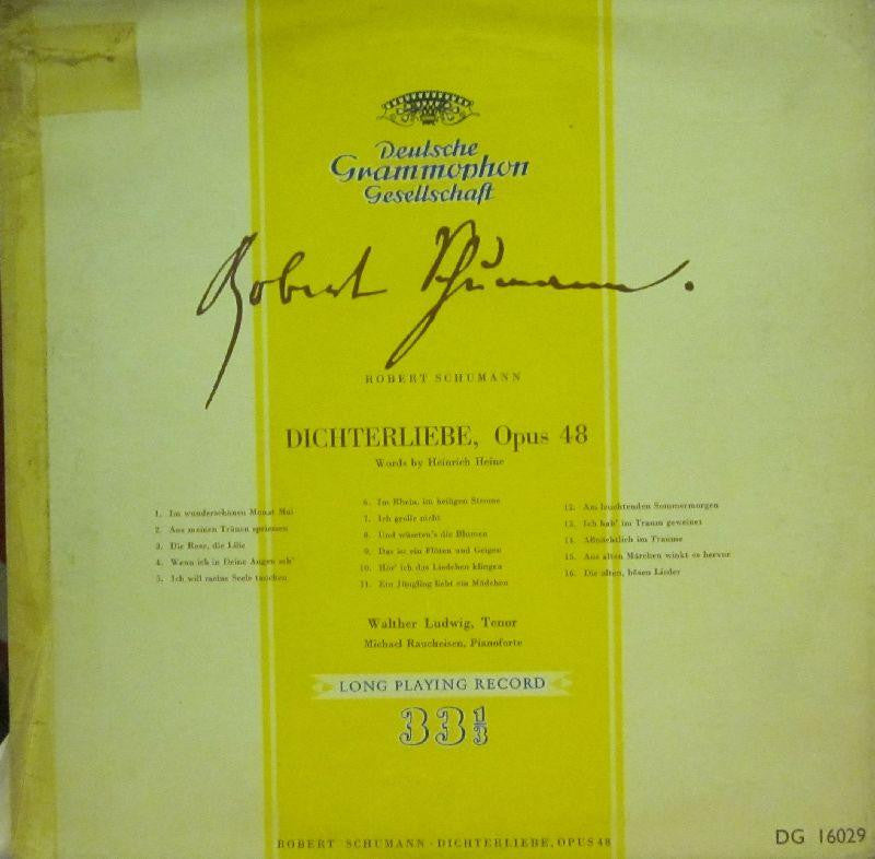 Schumann-Dichterliebe Opus 48-Deutsche Grammophon-10" Vinyl