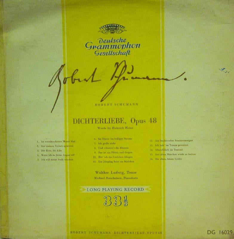 Schumann-Dichterliebe Opus 48-Deutsche Grammophon-10" Vinyl