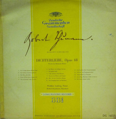 Schumann-Dichterliebe Opus 48-Deutsche Grammophon-10" Vinyl
