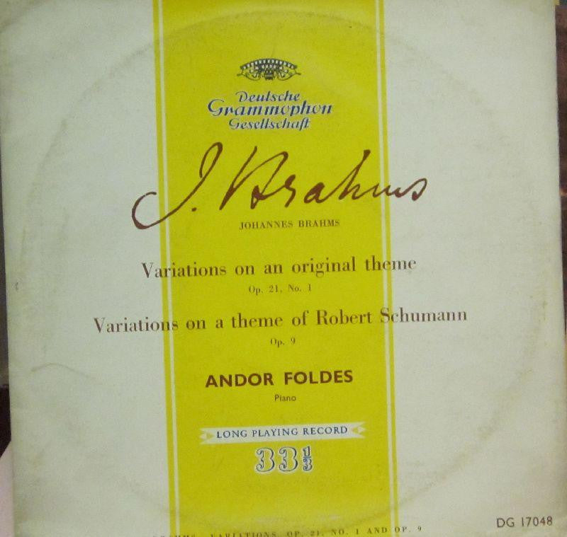 Brahms-Variations On A Original Theme Op.21-Deutsche Grammophon-10" Vinyl