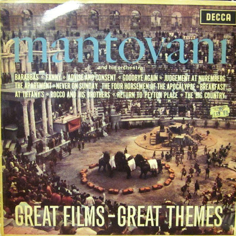 Mantovani & His Orchestra-Great Films-Great Themes-Decca-Vinyl LP