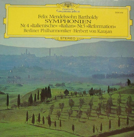Mendelssohn-Symphonien Nr 4 & 5-Deutsche Grammophon-Vinyl LP