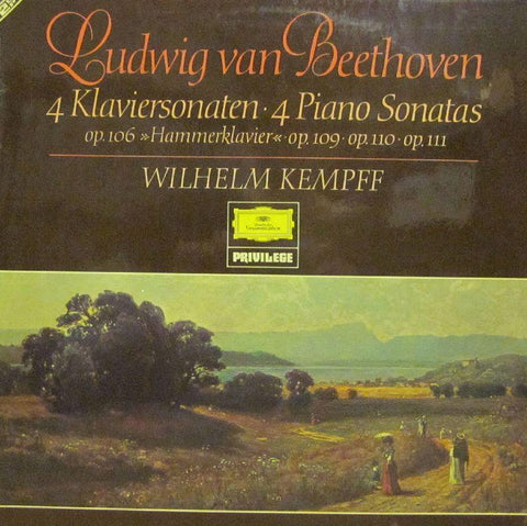 Beethoven-4  Klaviersonaten -Deutsche Grammophon-2x12" Vinyl LP Gatefold