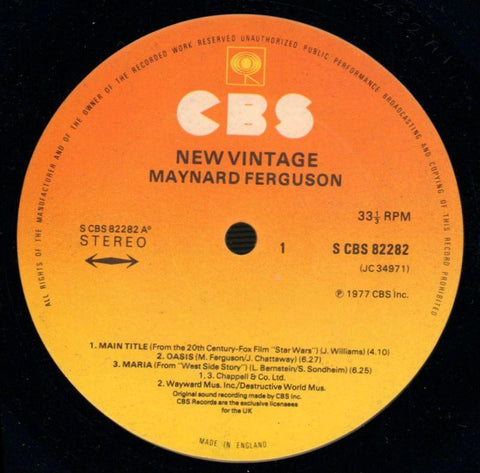 New Vintage-CBS-Vinyl LP-VG/NM