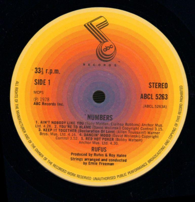 Numbers-ABC-Vinyl LP Gatefold-VG+/NM