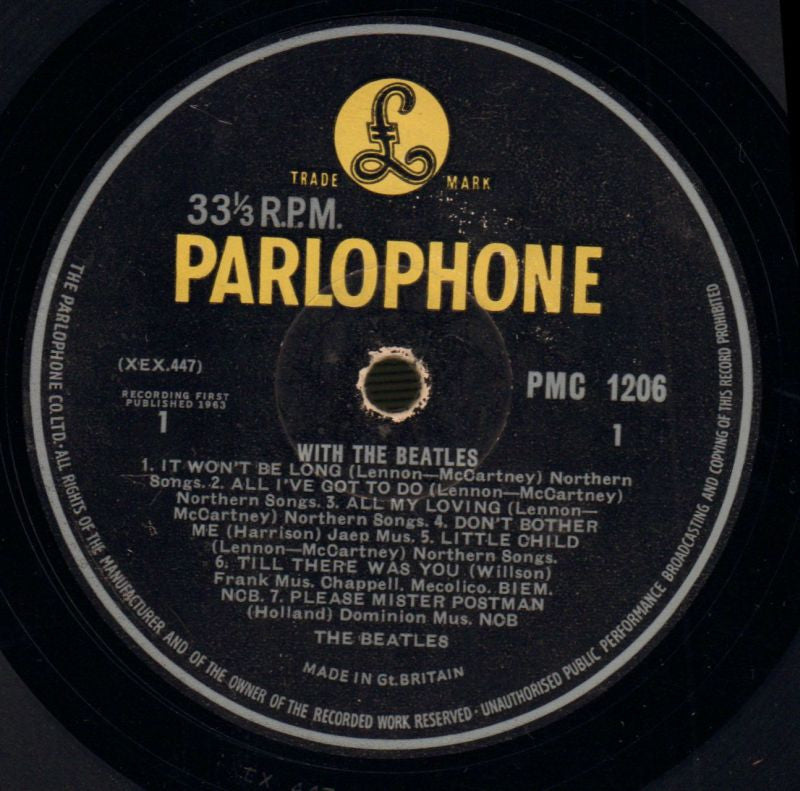 With The Beatles-Parlophone-Vinyl LP-Poor/G+