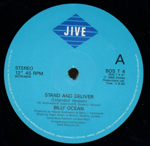 Stand & Deliver-Jive-12" Vinyl-Ex/Ex