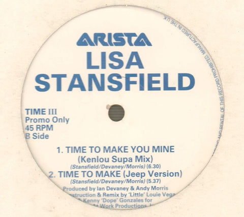 Time To Make You Mine-Arista-12" Vinyl-VG/Ex+