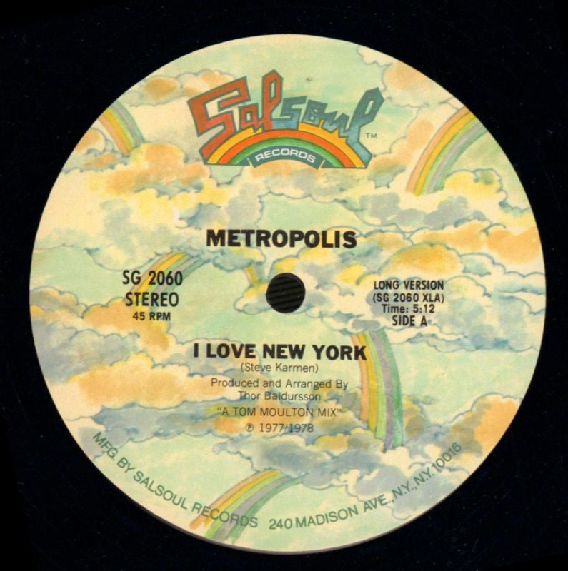 I Love New York-Solsoul-12" Vinyl-VG/Ex