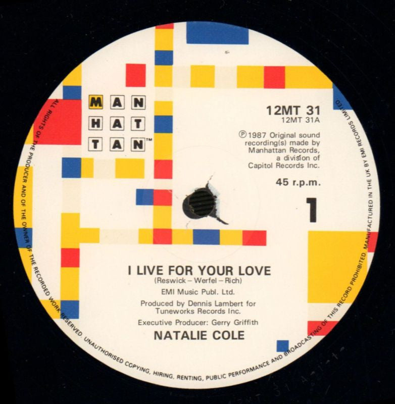 I Live For Your Love-EMI-12" Vinyl-VG/VG