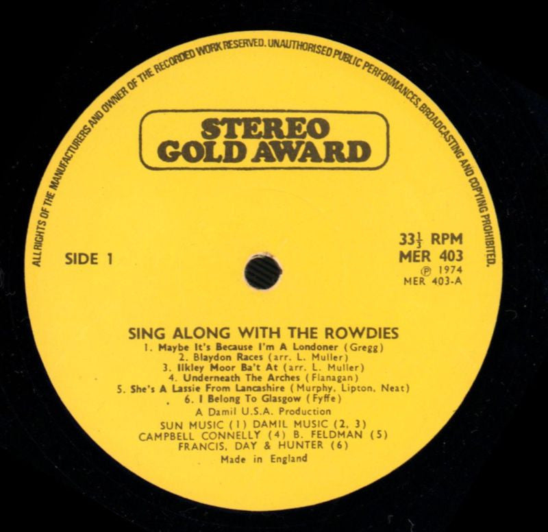 Sing Along With-Stereo Gold Awards-Vinyl LP-VG/VG